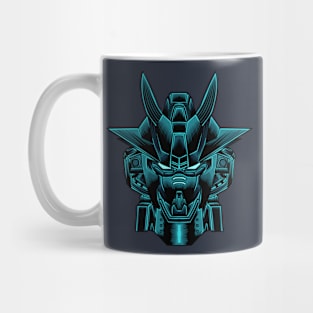 Blue robot illustration Mug